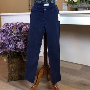 NWT Free People Blue Peacock Corduroy Jeans
